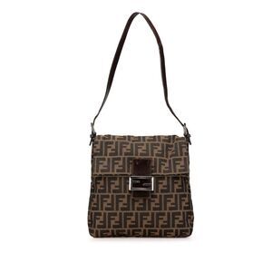 Fendi Zucca Canvas Shoulder Bag